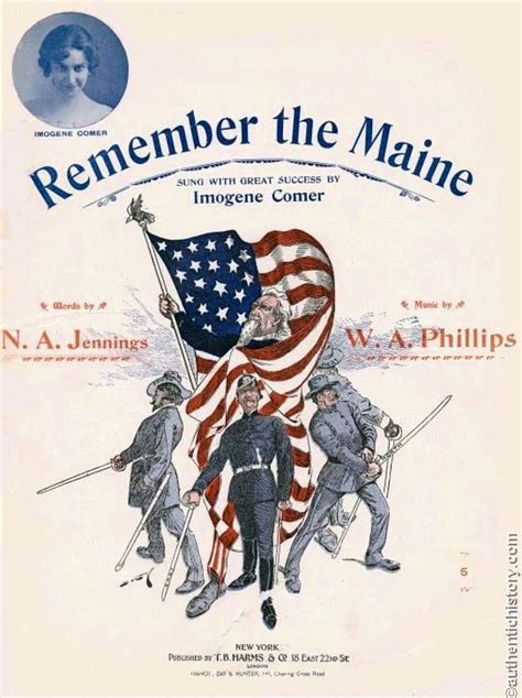 Sheet Music Remember The Maine 1898