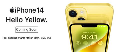 Apple Iphone 14 And Iphone 14 Plus Yellow Pre Bookings Begin Today In