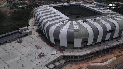 Estádio do Atlético MG imagens mostram setor visitante e obras do