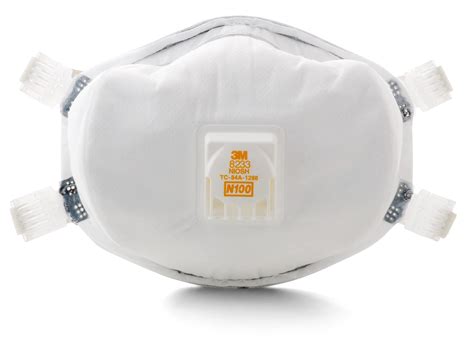 3M 8233 N100 Particulate Respirator Mask With Valve Allergy Control