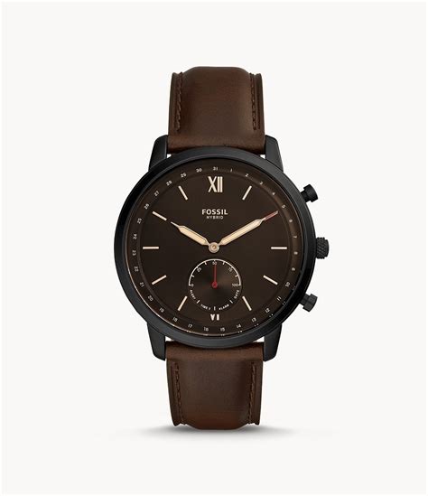 Fossil Neutra Hybrid Smart Watch Brownblack Mens At Mighty Ape Nz