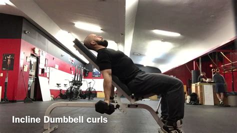 Incline Dumbbell Curls Youtube