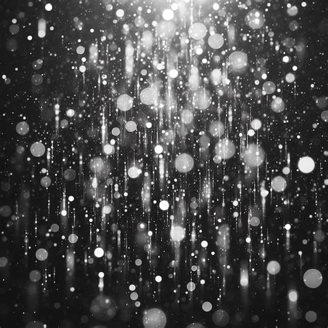 Superposici N De Textura De Bokeh De Nieve O Lluvia Que Cae En El Fondo