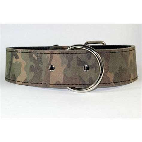 Camo Leather Collar - Green Camouflage Dog Collar – Rad N Bad Collars