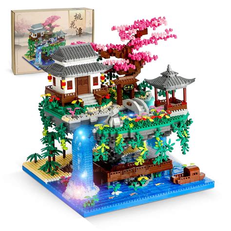 Buy Peach Blossom Pond Micro Mini Building Blocks Set For Adults And