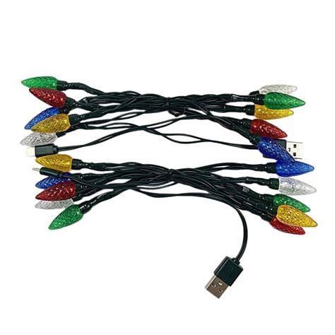 Juego De Luces Led Navide As Cargador Usb Cable Grandado