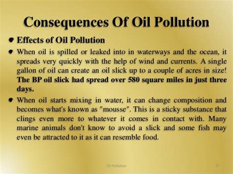 Oil Pollution