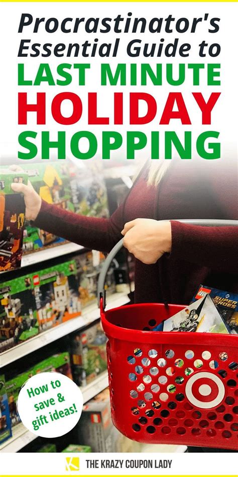 A Woman Holding A Shopping Basket With The Text Procrastinations