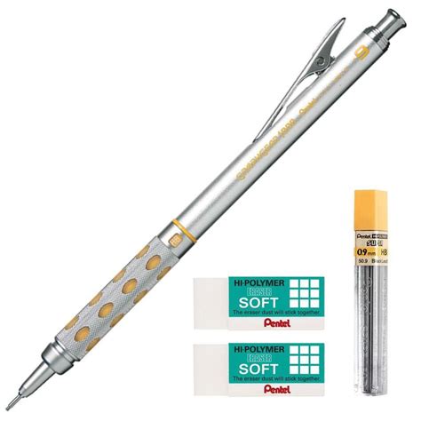 Lapiseira Pentel Graphgear T Cnica Grafite Hb Kit Lapiseira