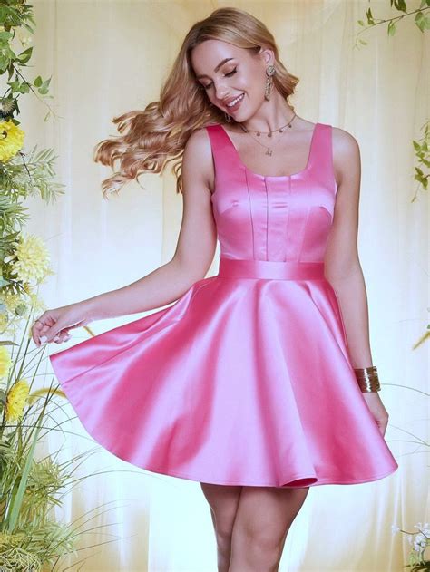 Pin By Selene Aurora On Beautiful Dresses In 2024 Cute Short Dresses Silk Satin Dress Girly