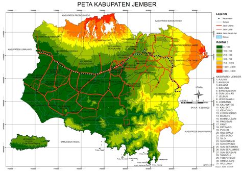 PETA KABUPATEN JEMBER
