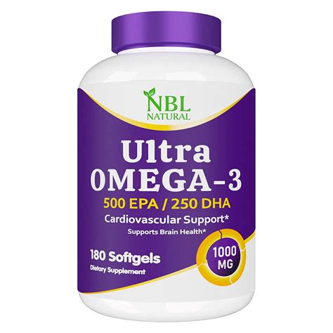 NBL Natural Fish Oil Super Omega 3 1000mg 360 EPA 240 DHA