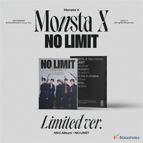 Ktown4u MONSTA X Mini Album Vol 10 NO LIMIT Limited Ver