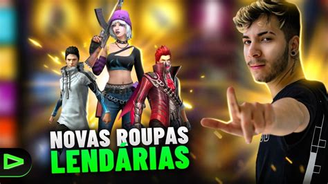 NOVAS ROUPAS LENDARIAS LOUD EMULADOR FREE FIRE AO VIVO LOUD