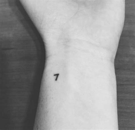 Lucky Number Wrist Tattoos Number Tattoos Tattoos