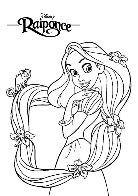 Coloriage Raiponce 20 Dessins Gratuits à Imprimer Et à Colorier