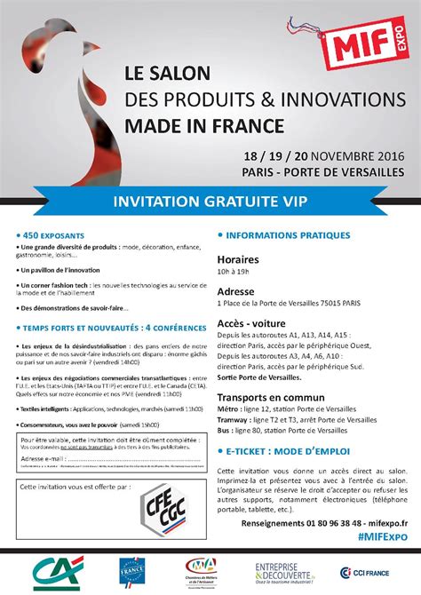 La Cfe Cgc Vous Invite Au Salon Du Made In France Cfe Cgc Adecco