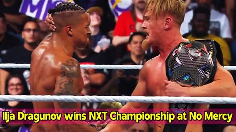 Ilja Dragunov Wins Nxt Championship At No Mercy Youtube