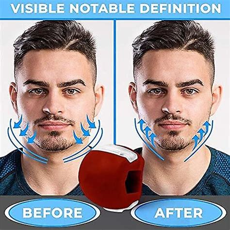 Red Jaw Exercise Jawline Exerciser Chew Face Toner Jaw Exerciser