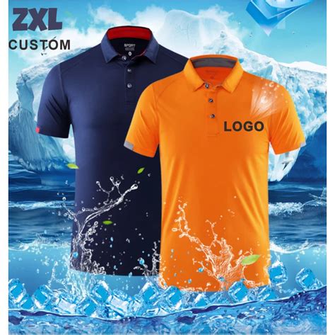 Summer Quick Drying Polo T Shirt For Men Custom Logo Embroidery