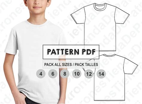 PATTERN T-shirt Kids T-shirt for Children Sewing Pattern - Etsy