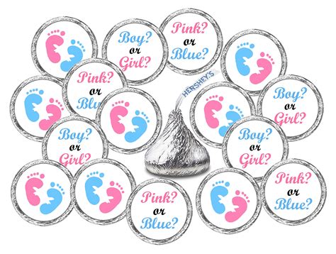 Buy 324 Pink and Blue Gender Reveal Baby Shower Favors Stickers for ...