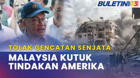 PERANG ISRAEL PALESTIN Malaysia Kecam A S Tolak Resolusi PBB Tuntut