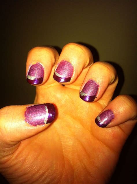 Purple French Manicure Purple French Manicure Manicure French Manicure