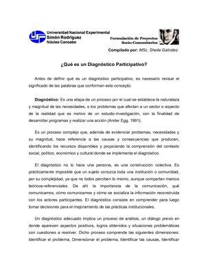 Calam O Diagnostico Participativo