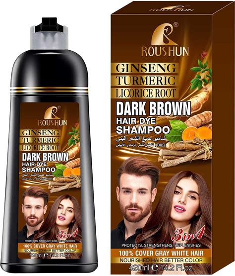 Carthaea Herbal Hair Dye Shampoo 3 In 1 For Women And Men 500ml Hair Color For Gray