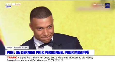 Psg Kylian Mbapp Sacr Pour La E Fois Meilleur Joueur De Ligue