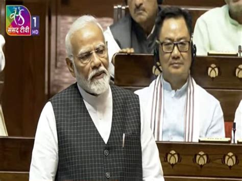 Pm Modi Speech In Rajya Sabha Parliament Session Nda Government India Hindi News उनके मुंह में