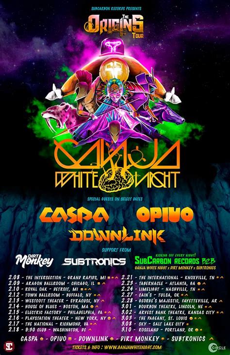 Ganja White Night Unveils The Origins Tour