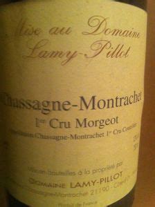 1976 Domaine Lamy Pillot Chassagne Montrachet 1er Cru Morgeot Rouge