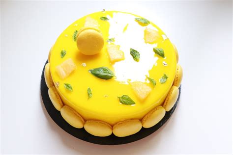 Entremets ananas citron basilic Recette Olivia Pâtisse Dessert