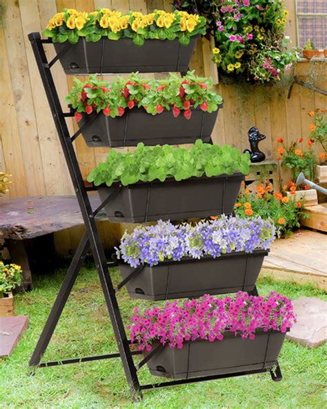 King Bird 4ft Vertical Raised Garden Bed 5 Tiers Planter Box