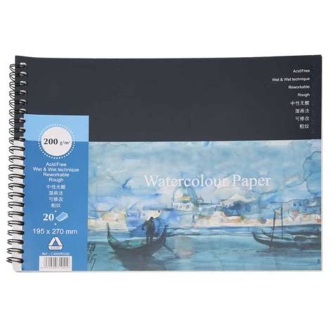 HURRISE Carnet De Croquis Aquarelle 16K Soluble Dans L Eau Chromatic