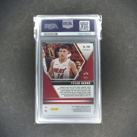 2019 20 NBA Card Tyler Herro Mosaic Debut Red Wave RC PSA 10 On Carousell