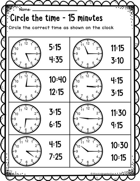 1st Grade Telling Time Worksheets Grade 1