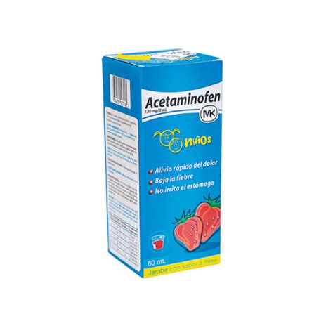 Acetaminofen Jarabe 120mg 5ml Mk 1 Frasco Tienda Online Con Envíos A Domicilio