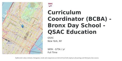 Qsac Curriculum Coordinator Bronx Day School Qsac Education Job New York