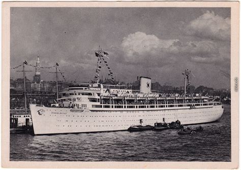 Wilhelm Gustloff Im Hamburger Hafen Ansichtskarten Lexikon