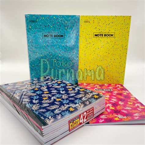 Jual Buku Tulis KIKY Boxy Isi 34 42 Dan 50 Lembar Pack 10 Buku