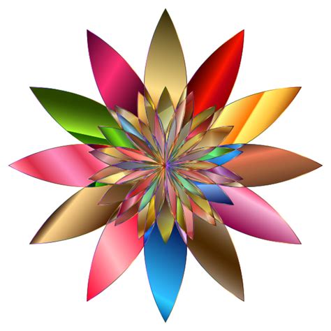 Chromatic Flower 2 No Background Free Svg