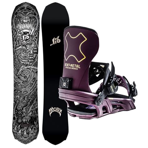 Lib Tech X Bent Metal Lost Rocket Stylist Snowboard Set Lib Tech