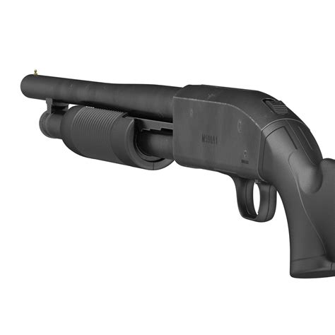 Model 3d Shotgun Mossberg 500 Model 3d 49 3ds C4d Fbx Ma Obj Max Unknown Free3d