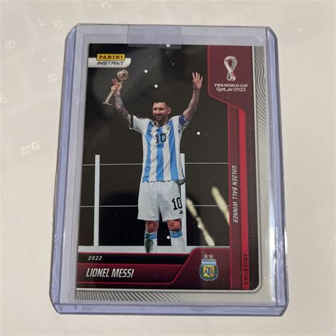 目立った傷や汚れなし2022 Panini Instant Fifa World Cup LIONEL MESSI メッシ ワールドカップ