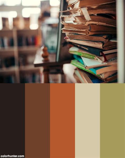 Old Books Color Scheme for Art Projects