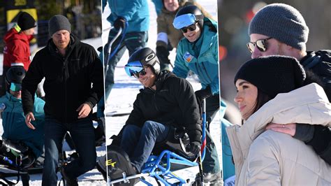 Watch Prince Harry Hit The Slopes As Meghan Markle Cheers On During Day