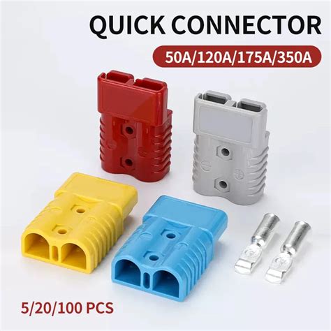 5 20 100Pcs 50A 120A 175A 350A Anderson Style Quick Connector Battery